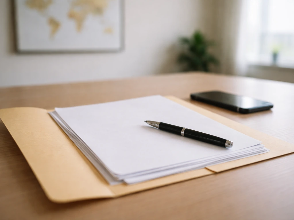 Close-up of documents and a pen on a desk, symbolizing verifying claims from primary records.
